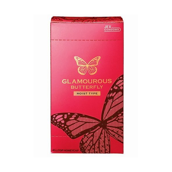 Bao cao su Jex Glamourous Butterfly moist type tạo độ ẩm và bôi trơn cực tốt