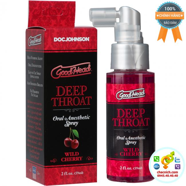 Chai Xịt Oral Sex Deep Throat Spray Wild Cherry