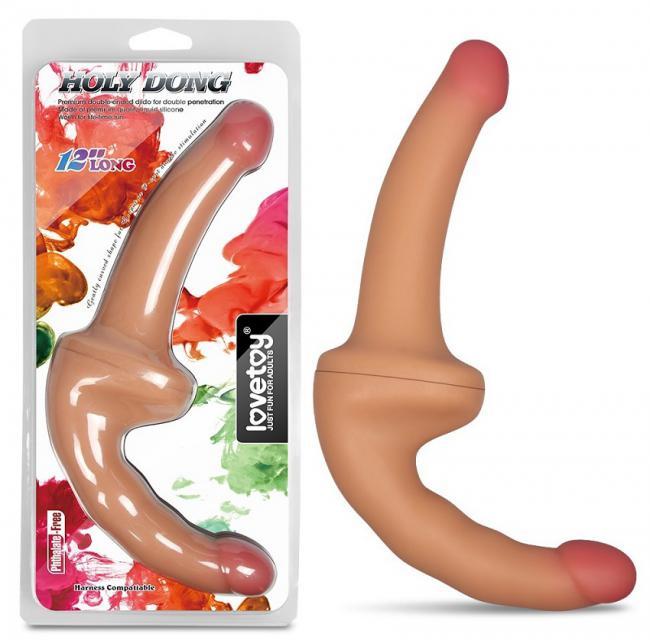 Dương vật giả 2 đầu Lovetoy thiết kế độc lạ cho les thỏa mãn nhu cầu chăn gối