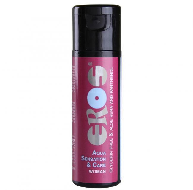 Gel bôi trơn tăng khoái cảm làm hồng âm đạo Eros Aqua Sensation & Care 100ml