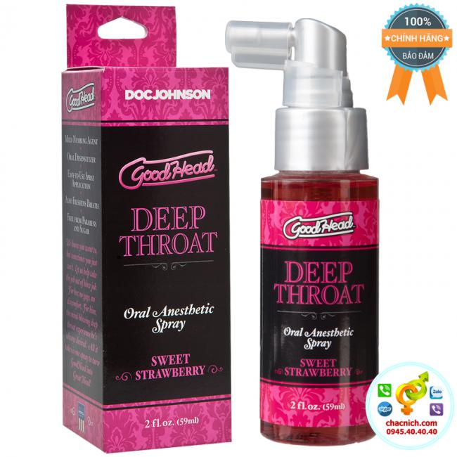 Thay Đổi Khoái Cảm Với Deep Throat Spray Sweet Strawberry