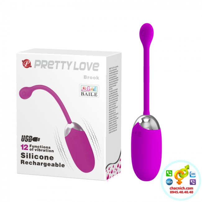 Trứng rung tình yêu không dây nhỏ gọn Love Brook 12 tầng xuất yêu