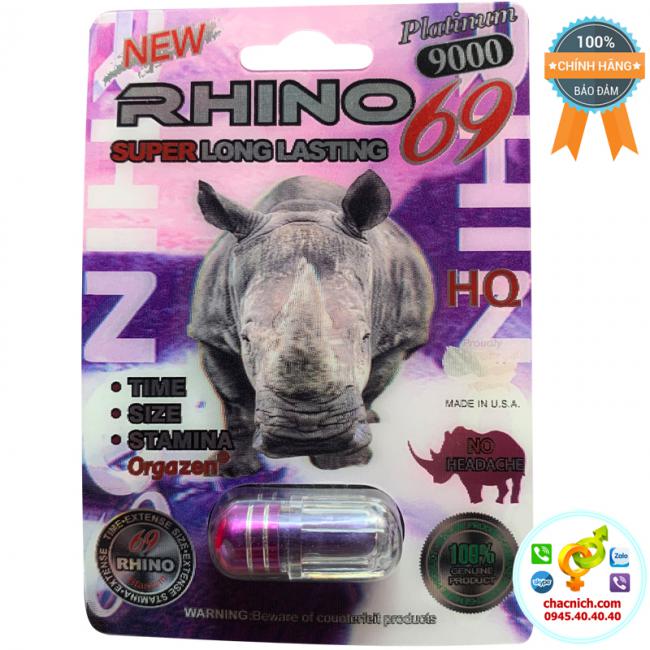 Viên uống giúp cứng nhanh và chống xuất tinh sớm Rhino 69