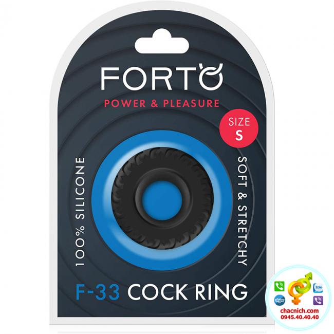 Vòng cockring hỗ trợ cương cứng và chống xuất tinh sớm Forto Power & Pleasure