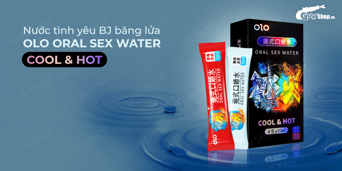 Nước tình yêu BJ băng lửa OLO Cool Hot kích thích hưng phấn mạnh mẽ hộp 4 cặp Nước tình yêu BJ băng lửa OLO Cool Hot kích thích hưng phấn mạnh mẽ hộp 4 cặp