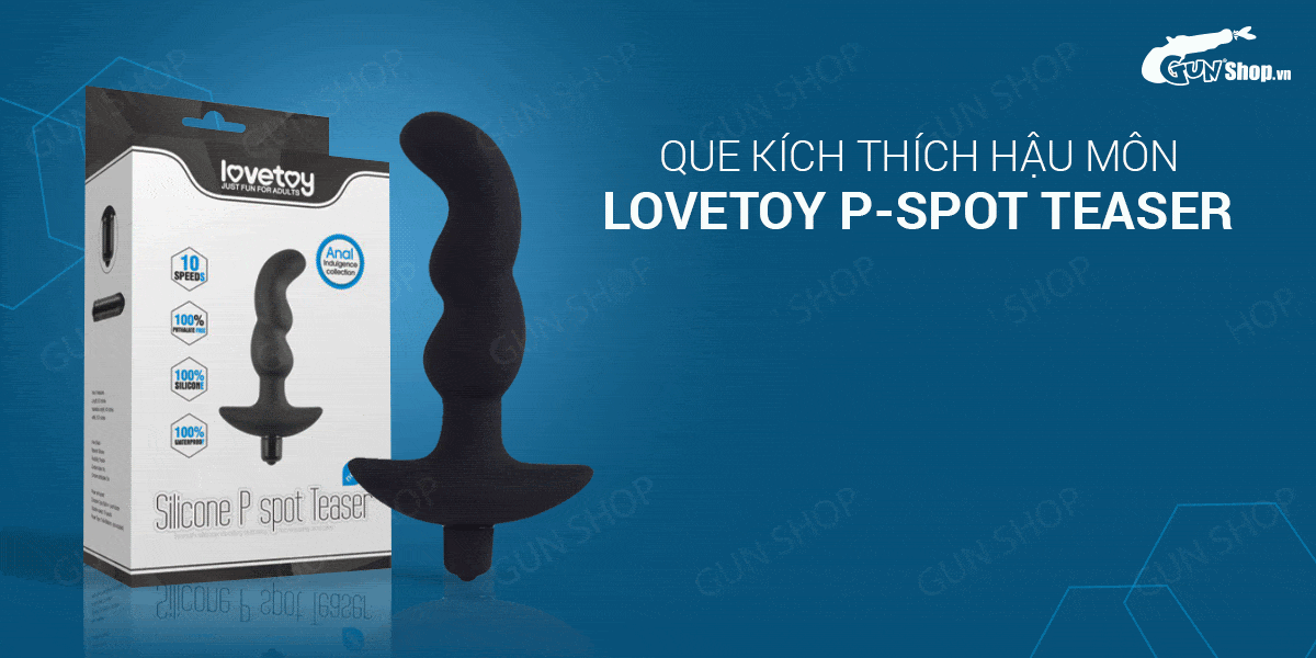 Que rung hậu môn 10 chế độ rung pin cao cấp Lovetoy P-Spot kích thích cực mạnh Que rung hậu môn 10 chế độ rung pin cao cấp Lovetoy P-Spot kích thích cực mạnh