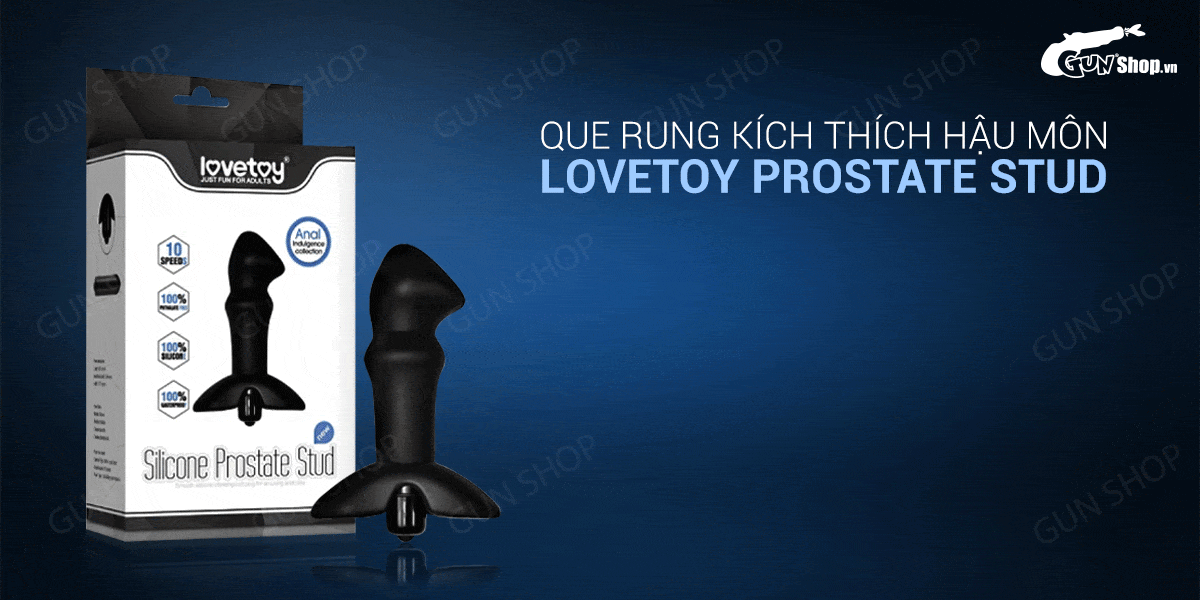 Que rung hậu môn 10 chế độ rung cao cấp silicon Lovetoy kích thích Que rung hậu môn 10 chế độ rung cao cấp silicon Lovetoy kích thích