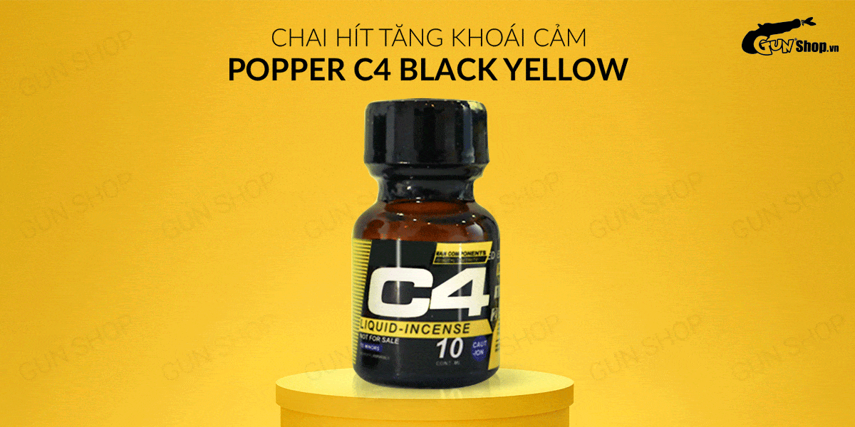 Popper C4 Yellow 10ml Mỹ chính hãng tăng khoái cảm cực mạnh