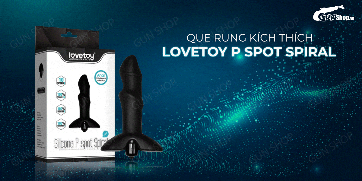 Que rung hậu môn Lovetoy 10 chế độ siêu kích thích pin mạnh mẽ