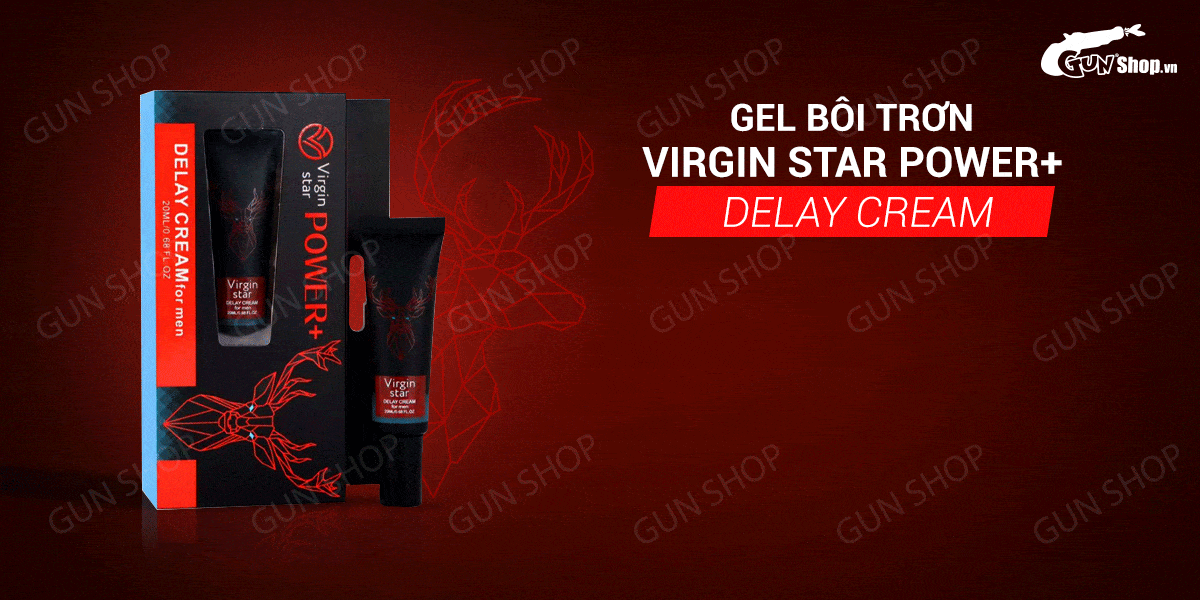 Gel bôi trơn Virgin Star Power+ Delay Cream 20ml tăng cường sinh lý Gel bôi trơn Virgin Star Power+ Delay Cream 20ml tăng cường sinh lý