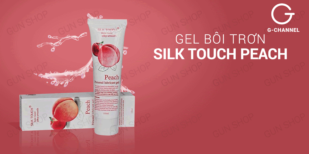 Gel bôi trơn hương đào Silk Touch 100ml mềm mượt, quyến rũ