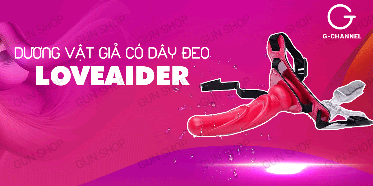 Dương vật giả dây đeo silicon 10 chế độ rung kích thích Loveaider Dương vật giả dây đeo silicon 10 chế độ rung kích thích Loveaider