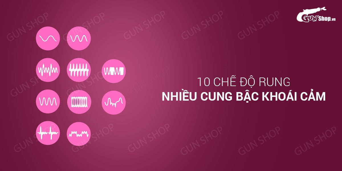 Que rung hậu môn Lovetoy 10 chế độ rung pin cực khoái cực đã