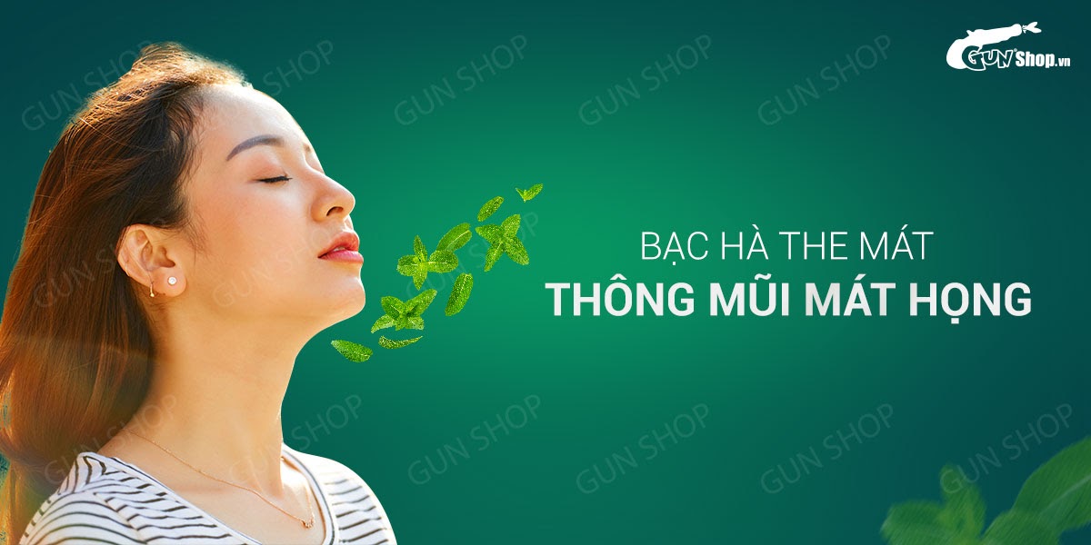 Kẹo ngậm BJ bạc hà Mastic Mint tăng hưng phấn kẹo tình yêu