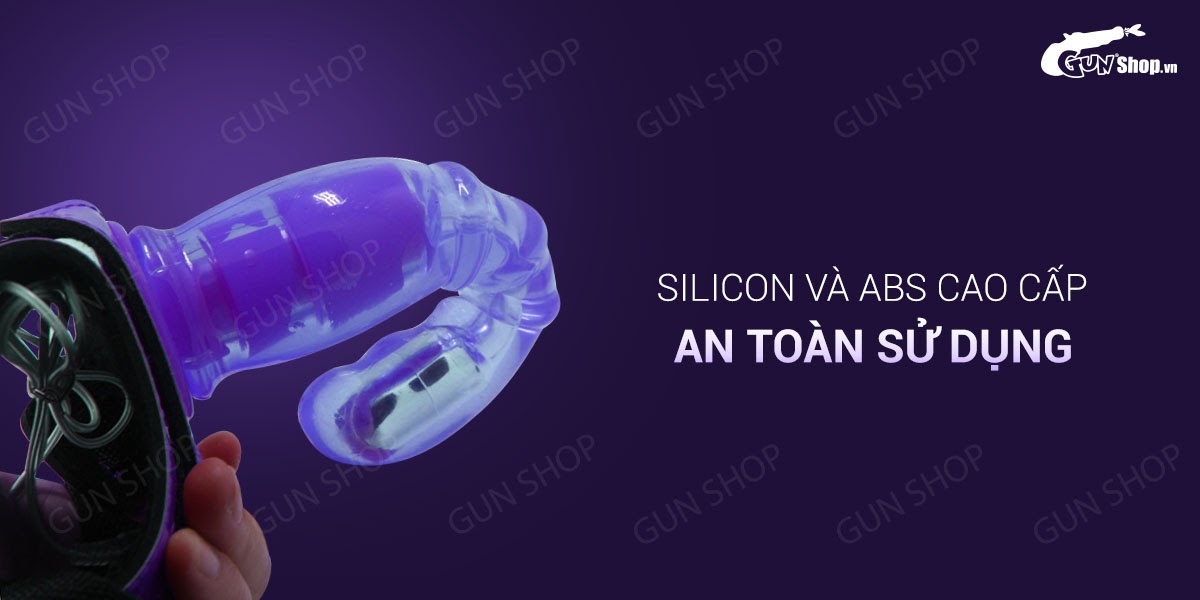 Dương vật giả dây đeo 10 chế độ rung pin Aphrodisia Harness Rabbit