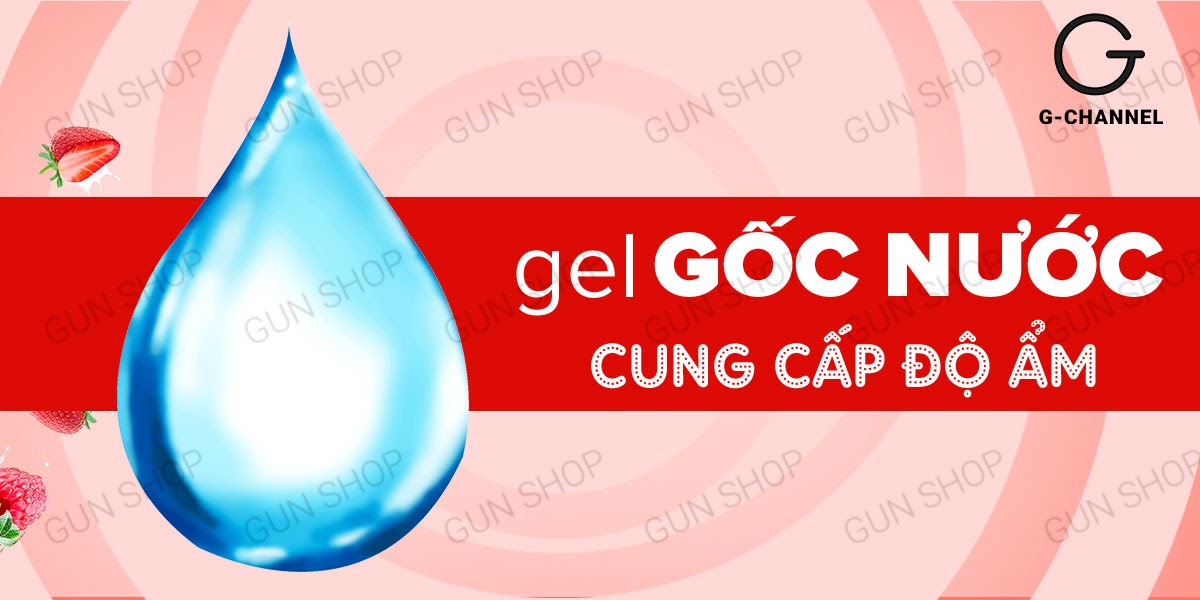 Gel Love Kiss hương dâu 100ml gel bôi trơn an toàn tăng khoái cảm