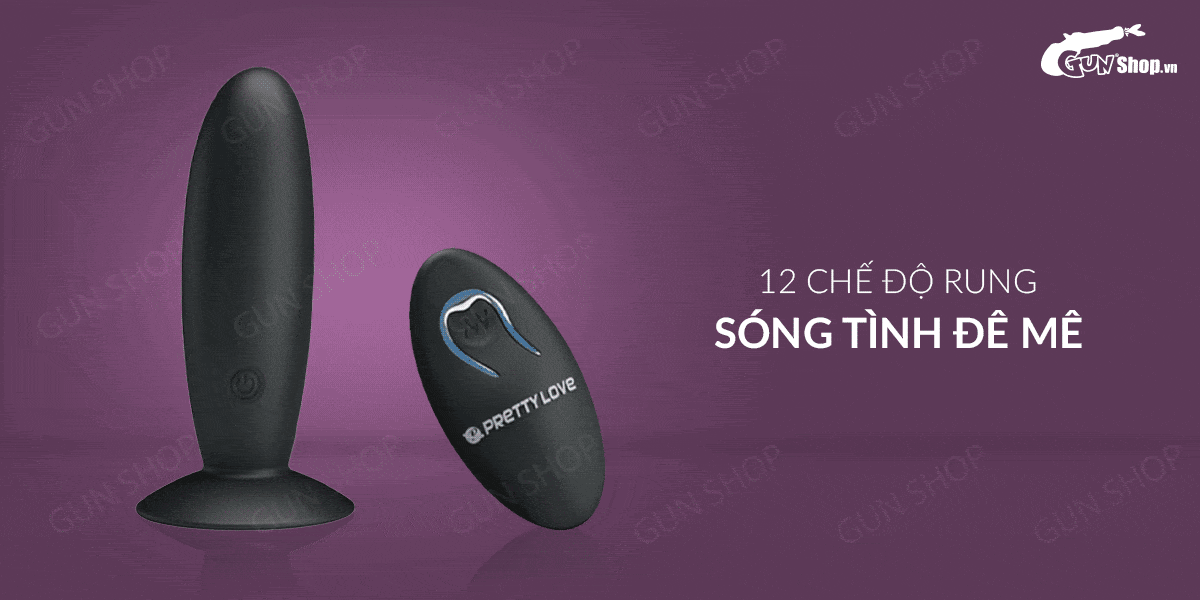Que rung hậu môn 12 chế độ siêu mạnh điều khiển từ xa sạc tiện