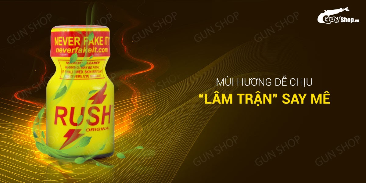 Bán Popper Rush Original Yellow 10ml chính hãng Mỹ USA PWD chính hãng