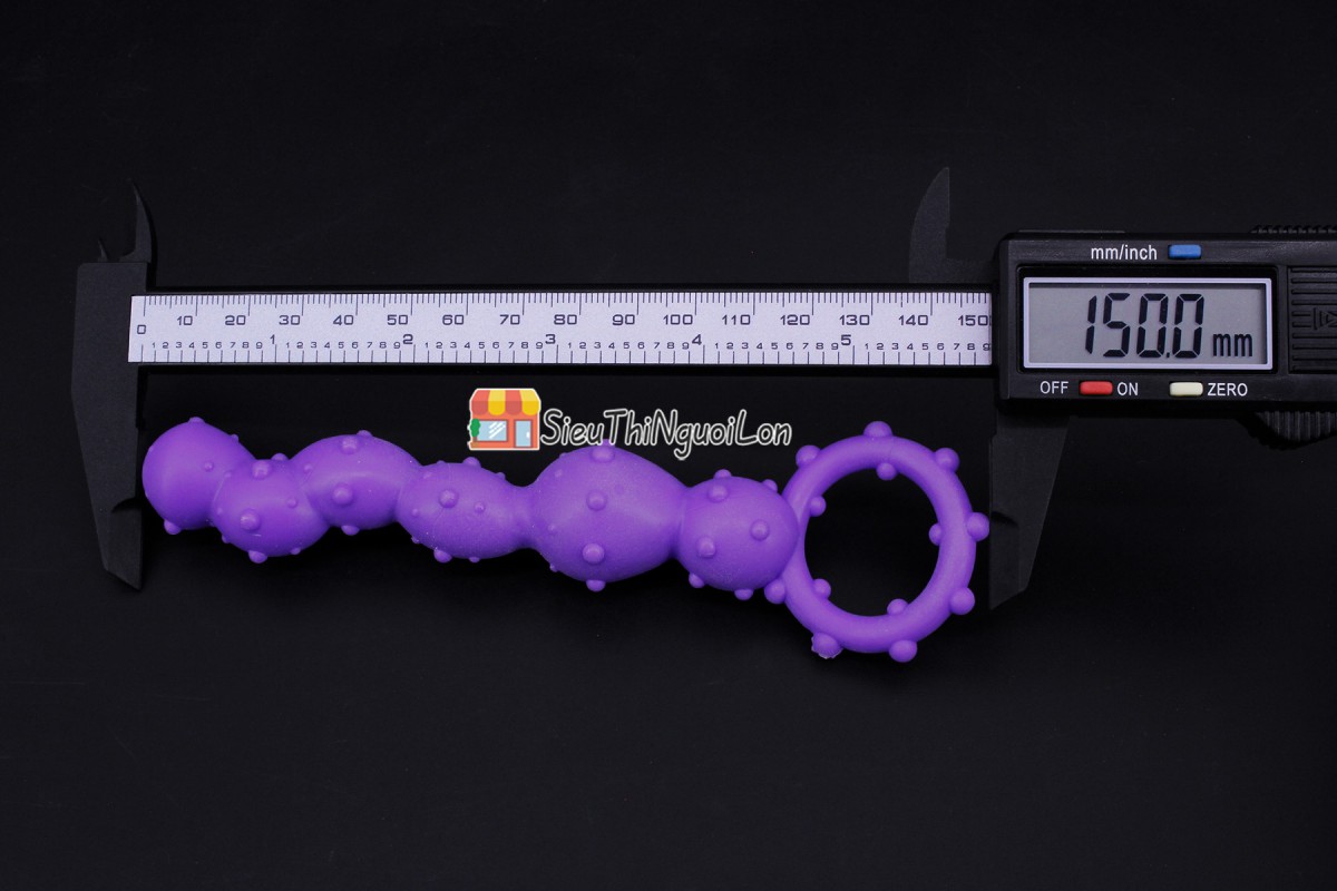 Đồ chơi silicon bi gai xoắn kích thích hậu môn sướng mê