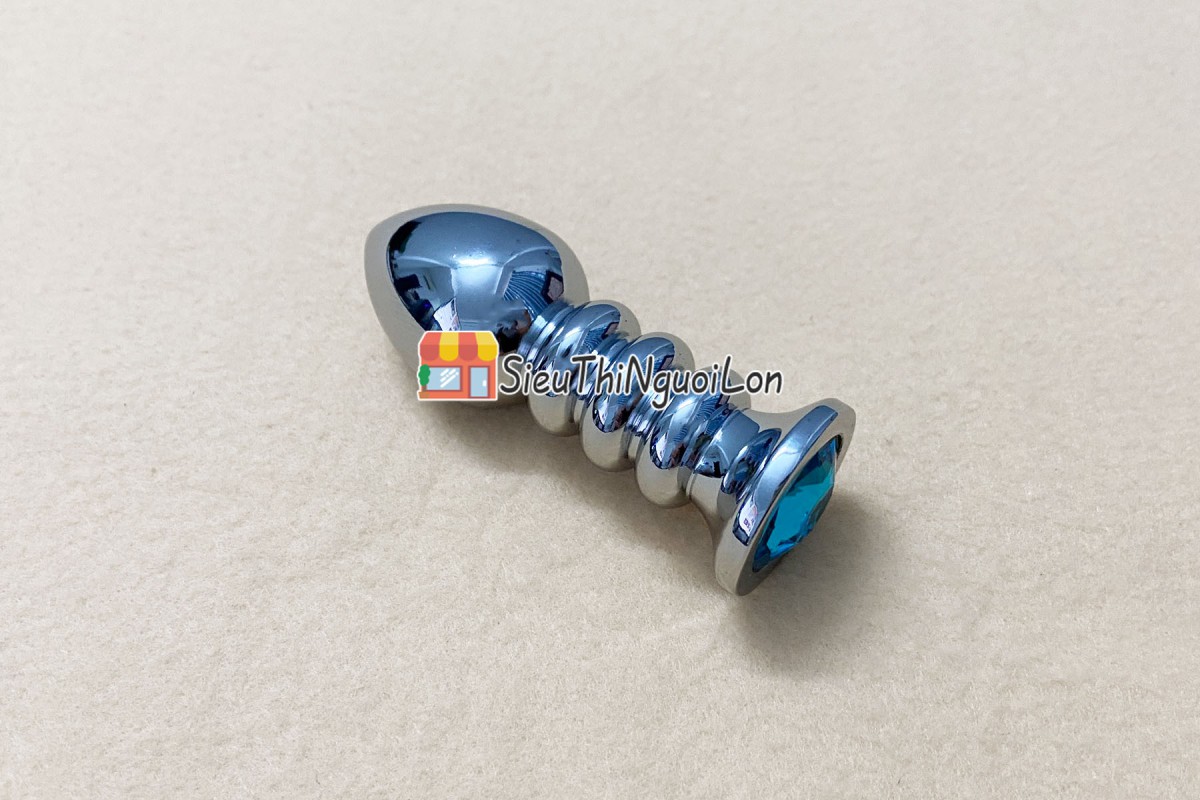 Mát xa hậu môn inox đế pha lê cao cấp kích thích nam nữ