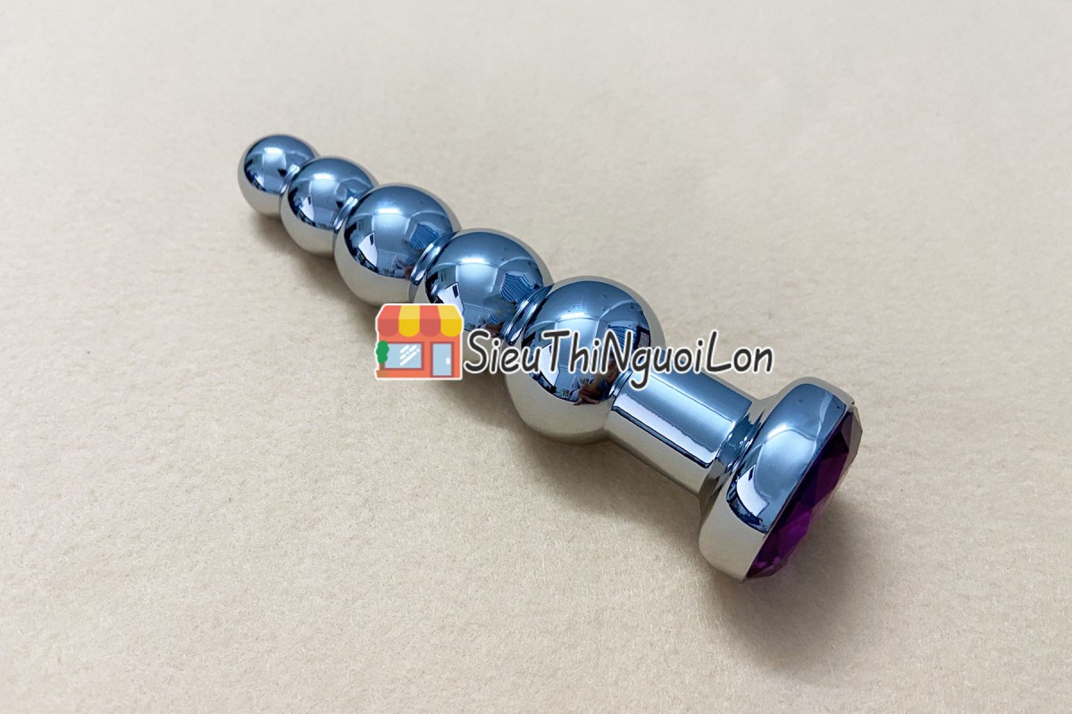 Dụng cụ mát xa hậu môn inox pha lê kích thích cực khoái an toàn