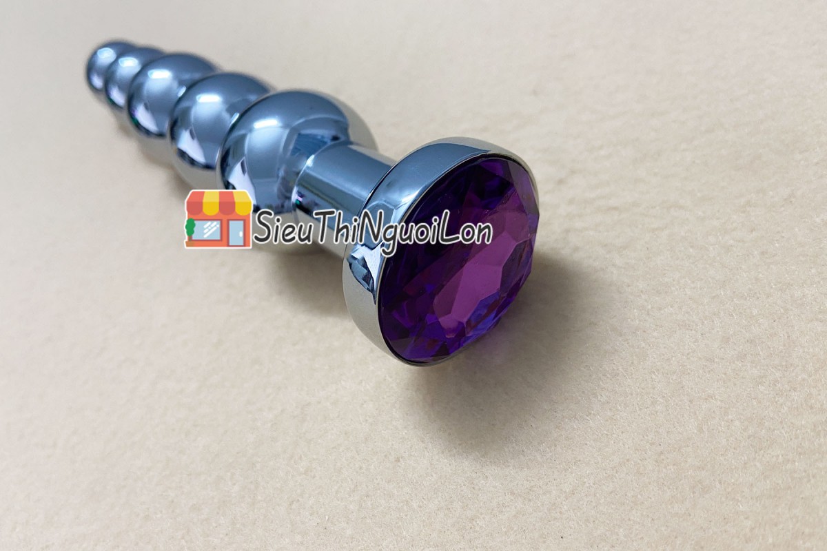 Dụng cụ mát xa hậu môn inox pha lê kích thích cực khoái an toàn