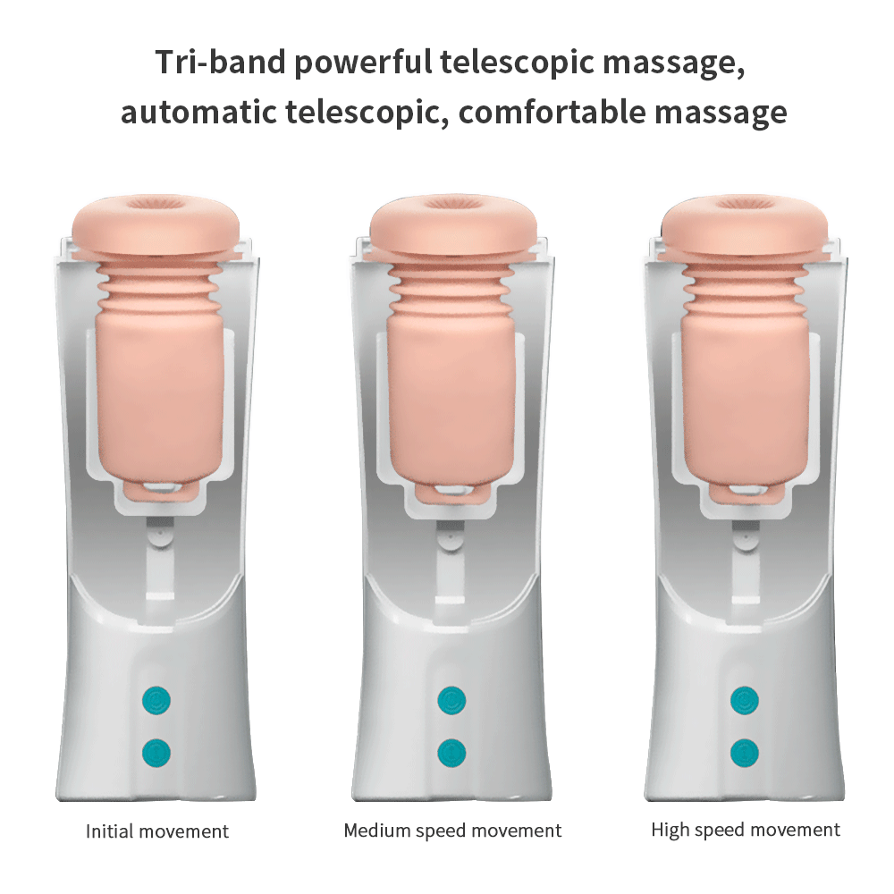 Âm đạo giả tự thụt Prettylove Ozzy Siêu thật Rung massage 3 chế độ