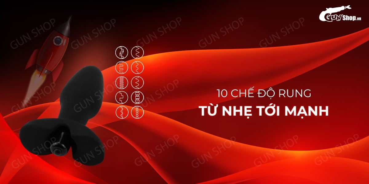Que rung hậu môn 10 chế độ rung Lovetoy Rocket Teaser kích thích cực đỉnh Que rung hậu môn 10 chế độ rung Lovetoy Rocket Teaser kích thích cực đỉnh