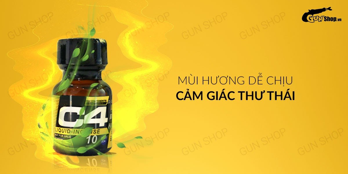 Popper C4 Yellow 10ml Mỹ chính hãng tăng khoái cảm cực mạnh
