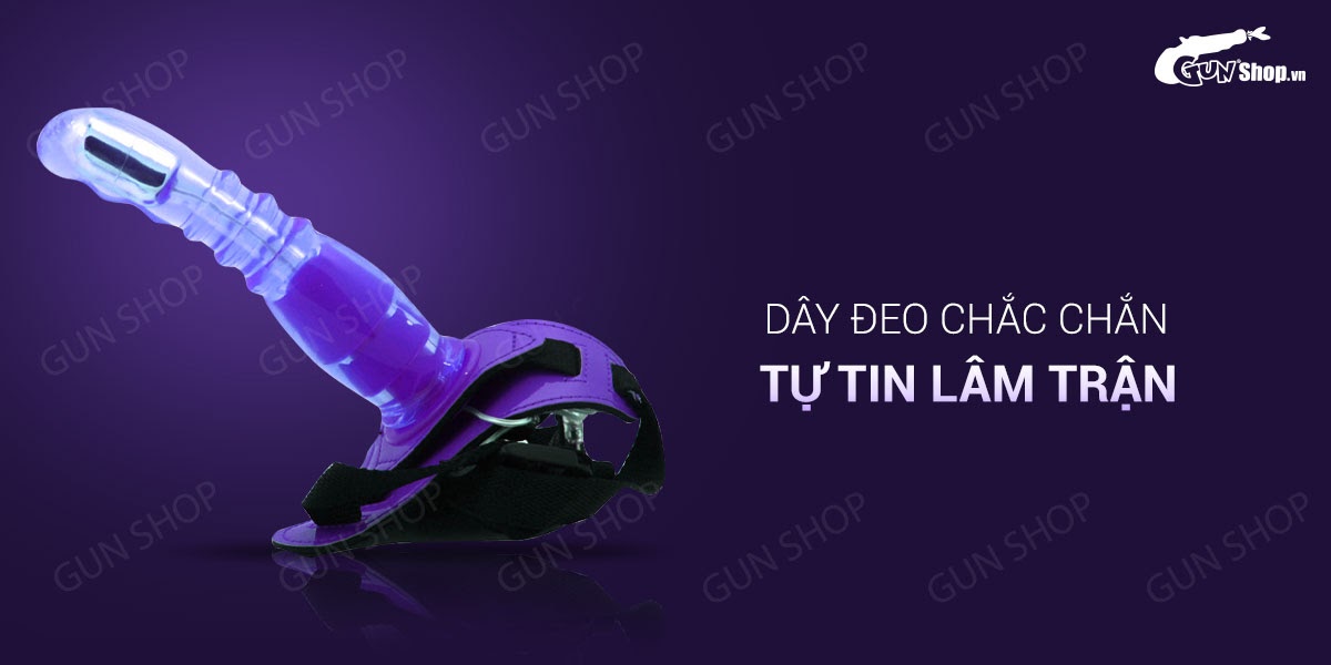 Dương vật giả dây đeo 10 chế độ rung pin Aphrodisia Harness Rabbit