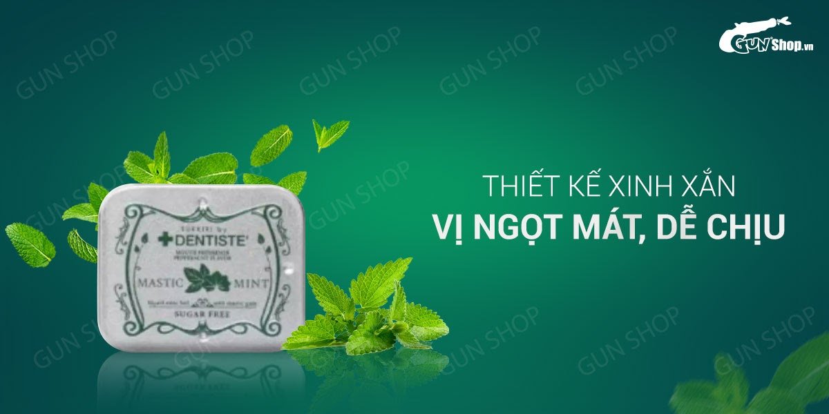 Kẹo ngậm BJ bạc hà Mastic Mint tăng hưng phấn kẹo tình yêu