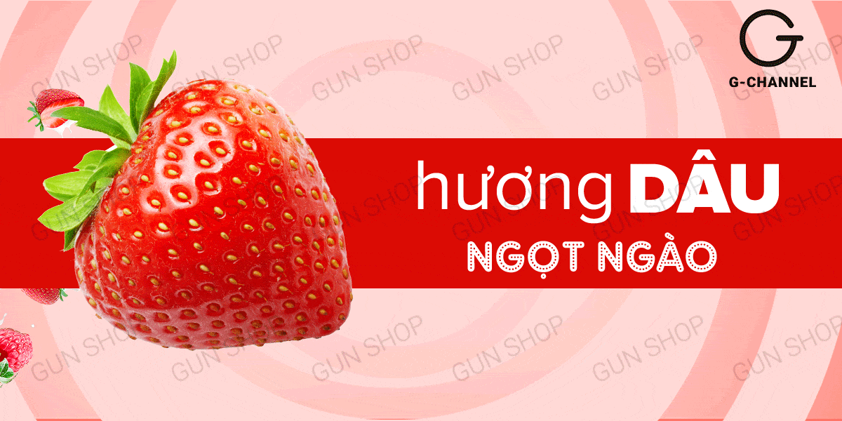 Gel Love Kiss hương dâu 100ml gel bôi trơn an toàn tăng khoái cảm