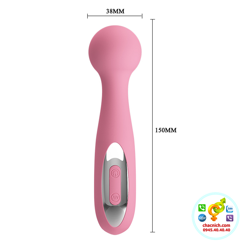 Chày rung tình yêu nhỏ gọn 12 chế độ Prettylove Carina cao cấp