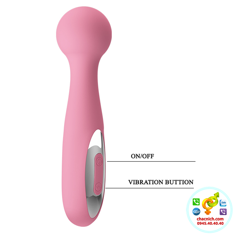 Chày rung tình yêu nhỏ gọn 12 chế độ Prettylove Carina cao cấp