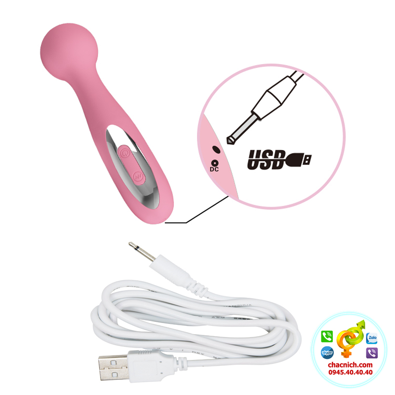 Chày rung tình yêu nhỏ gọn 12 chế độ Prettylove Carina cao cấp