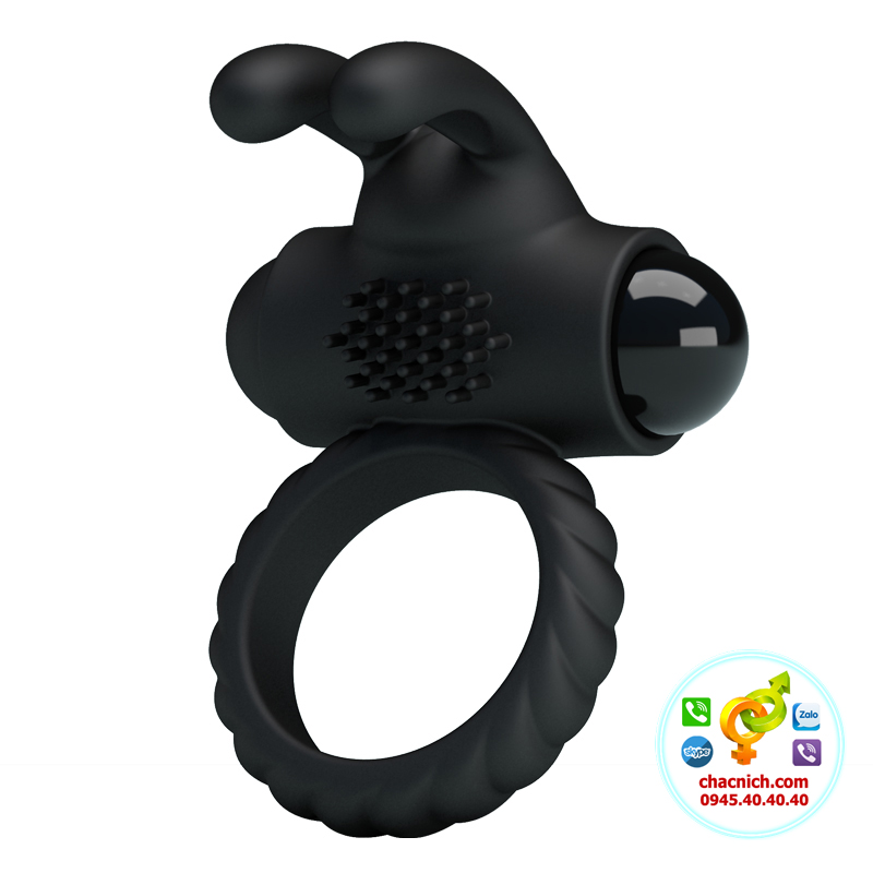 Vòng đeo dương vật rung Prettylove Eudora kích thích cực mạnh