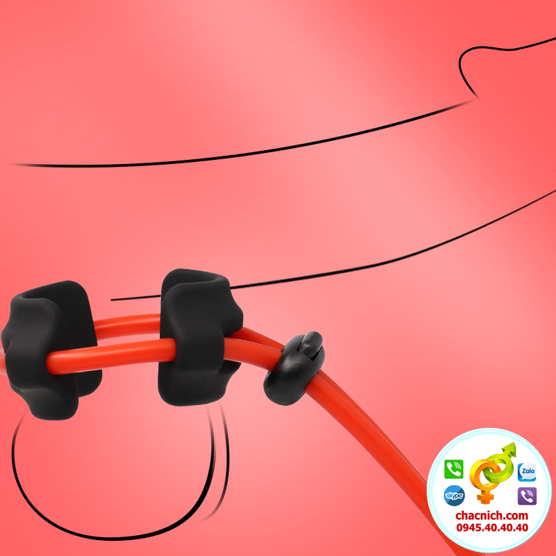 Dây thắt dương vật PD Cockring Red Pico chống xuất tinh sớm hiệu quả