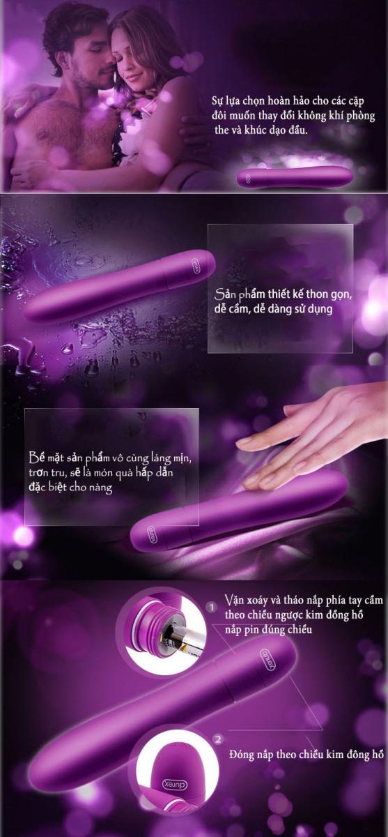 Máy kích thích điểm G Durex V-Vibe chày rung tinh yêu không dây cao cấp