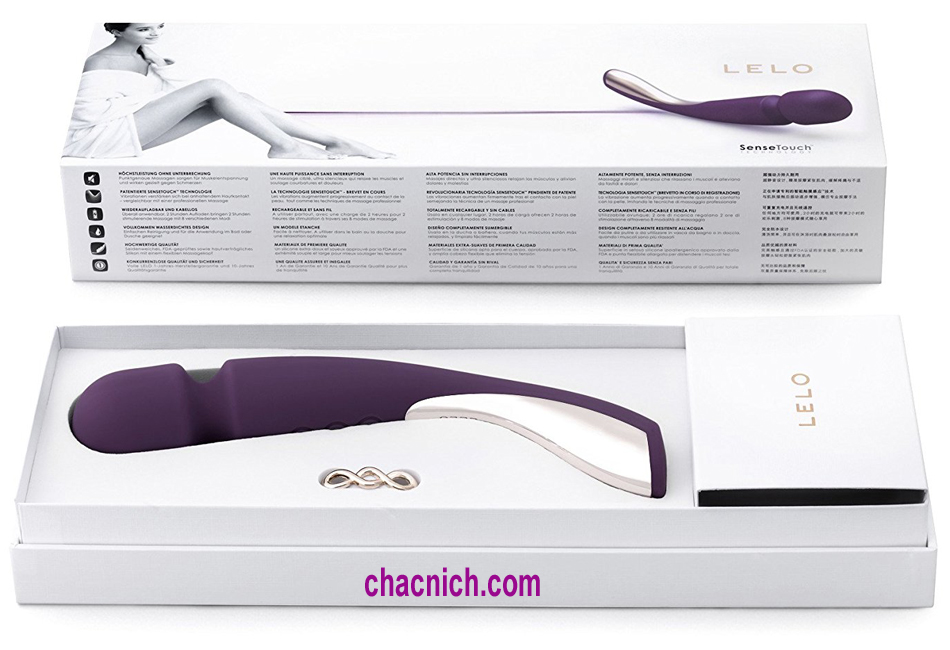 Máy Massage Lelo SMART WAND Medium Silicone Cao Cấp Rung Mạnh Mềm