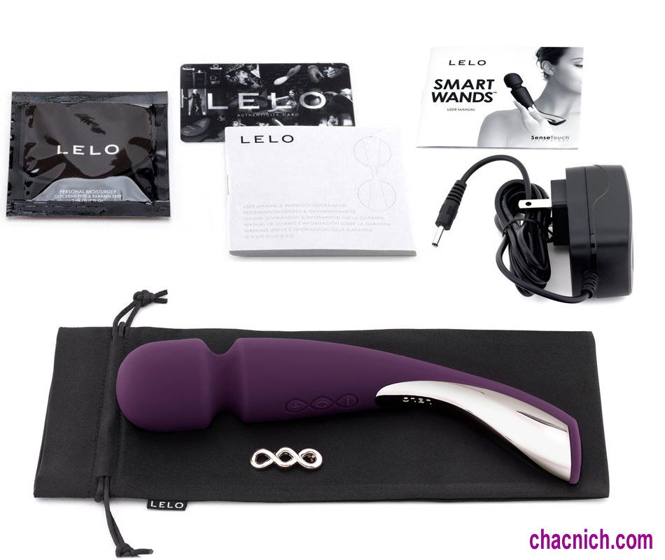 Máy Massage Lelo SMART WAND Medium Silicone Cao Cấp Rung Mạnh Mềm