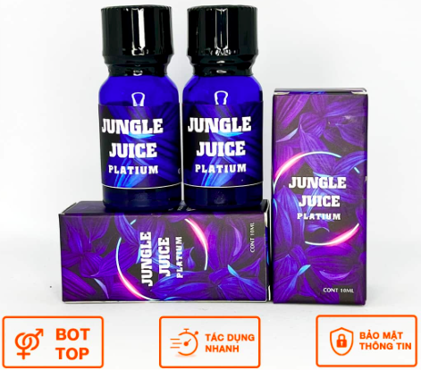 Popper Jungle Juice Platinum 10ml tăng khoái cảm cực mạnh Popper Jungle Juice Platinum 10ml tăng khoái cảm cực mạnh