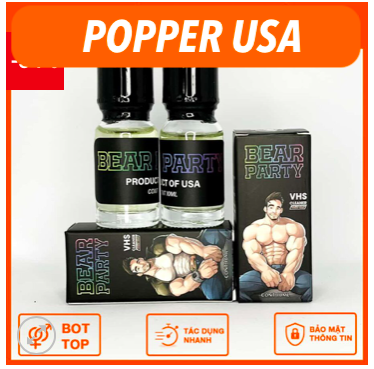 Phân phối Popper Bear Party 10ml giá rẻ Phân phối Popper Bear Party 10ml giá rẻ