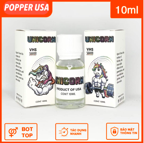 Popper Unicorn 10ml chính hãng kích thích mạnh mẽ an toàn giá tốt Popper Unicorn 10ml chính hãng kích thích mạnh mẽ an toàn giá tốt