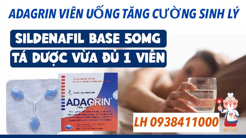 Viên uống Adagrin 50mg tăng cường sinh lý kéo dài thời gian quan hệ Viên uống Adagrin 50mg tăng cường sinh lý kéo dài thời gian quan hệ