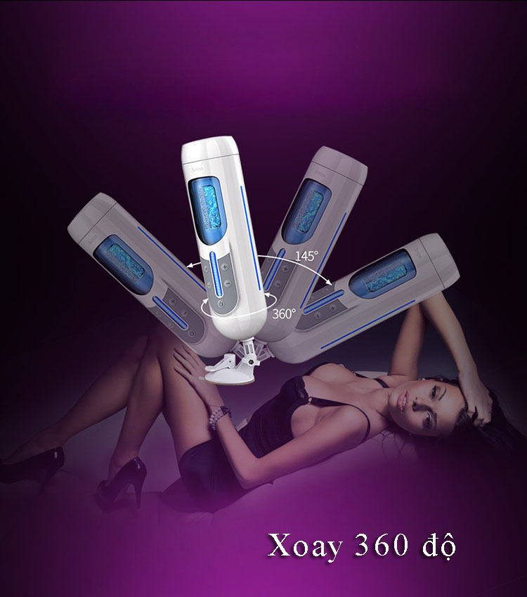 Âm đạo giả Leten gắn tường xoay 360 độ sạc USB bền đẹp