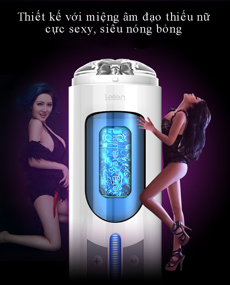 Âm đạo giả Leten gắn tường xoay 360 độ sạc USB bền đẹp