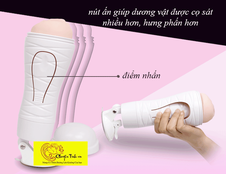 Âm đạo giả gắn tường rung mạnh Crazy Bull Flora silicon cao cấp