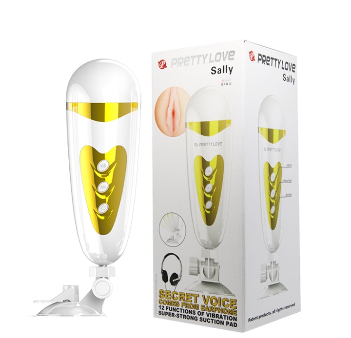 Âm đạo giả Pretty Love Sally gắn tường silicon mềm mượt âm thanh kích thích