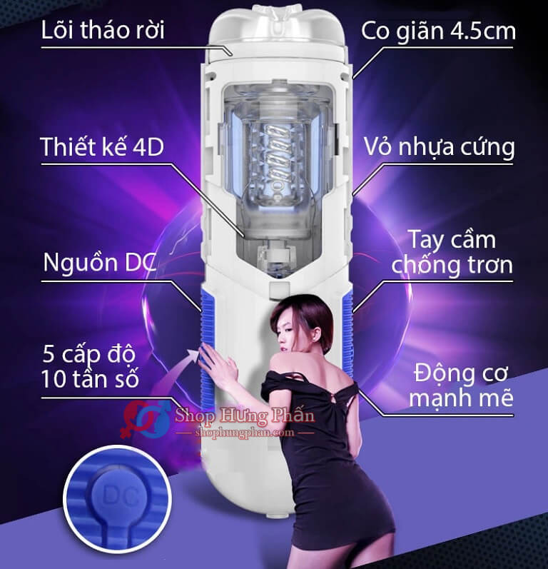 Máy bú mút tự động Zini nam thủ dâm đa năng, giá tốt, an toàn