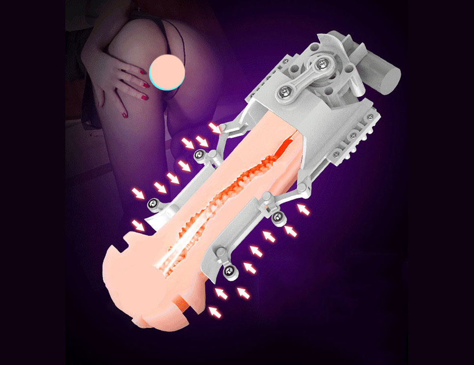 Âm đạo giả tự động cao cấp đa chức năng rung co bóp thụt Âm đạo giả tự động cao cấp đa chức năng rung co bóp thụt